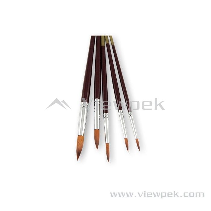  Synthetic Watercolor Brushes - Round- A0015E