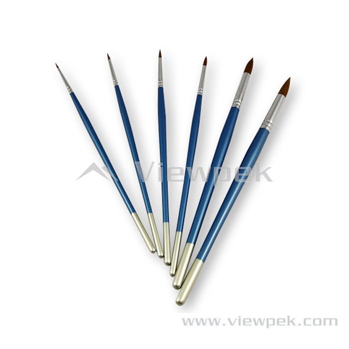  Synthetic Watercolor Brushes - Round- A0015C-1