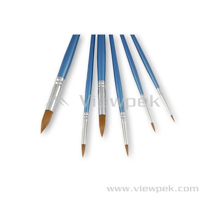  Synthetic Watercolor Brushes - Round- A0015C