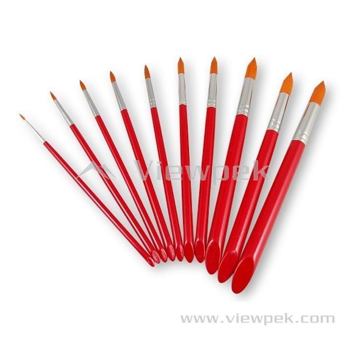  Synthetic Watercolor Brushes - Round- A0015A-1