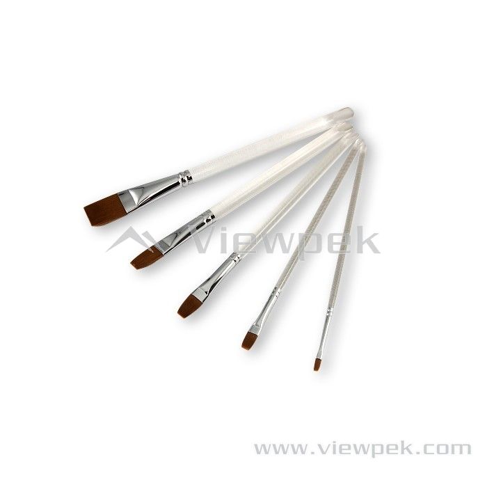  Synthetic Watercolor Brushes - Flat- A0014B