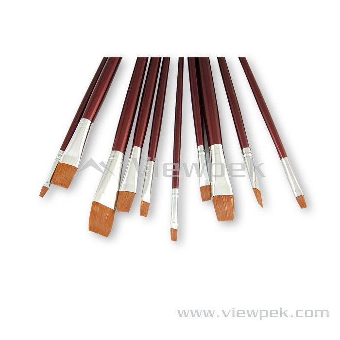  Watercolor Brushes - Flat- A0003D